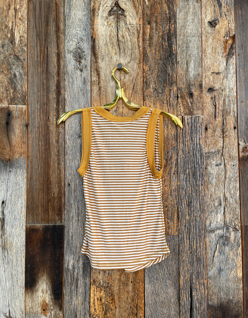 Project Social T Project Social T Striped Ringer Tank Golden Stripe