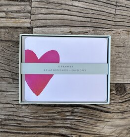 E. Frances Paper E. Frances Paper Big Heart Flat Notes Boxed Notecards