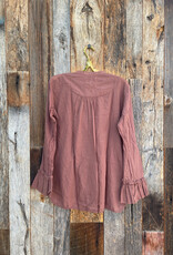 Auntie Oti Auntie Oti Poet Blouse Brown 1