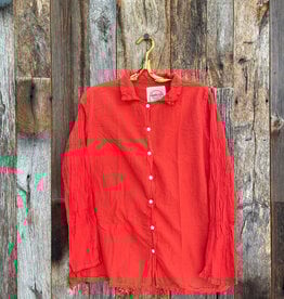 Auntie Oti Auntie Oti Double Dot Button Shirt Tomato