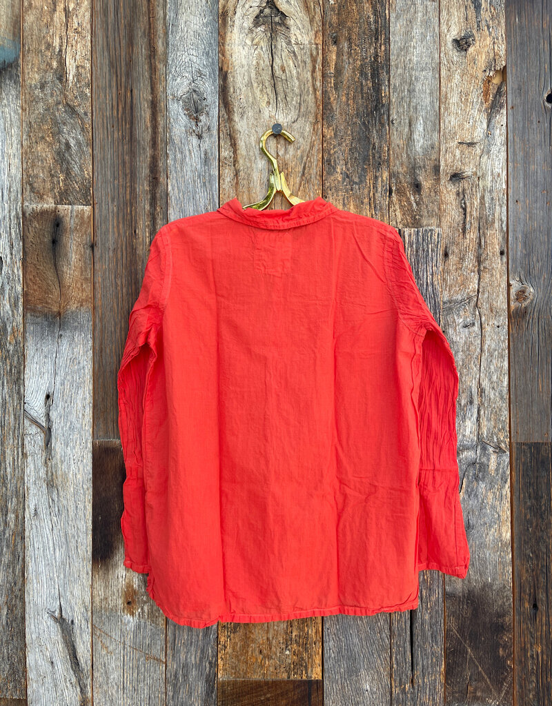 Auntie Oti Auntie Oti Double Dot Button Shirt Tomato