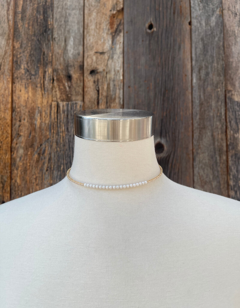 Joy Dravecky Joy Dravecky Pearl CZ Choker