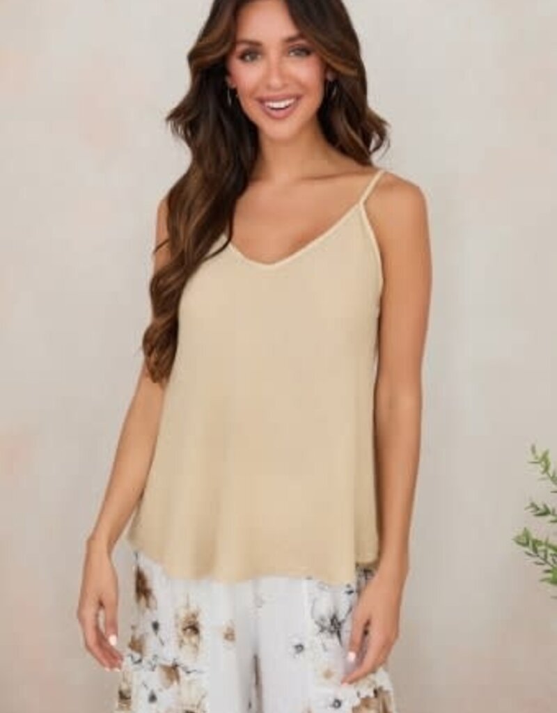 Milio Milano Milio Milano Linen Tank Top Beige