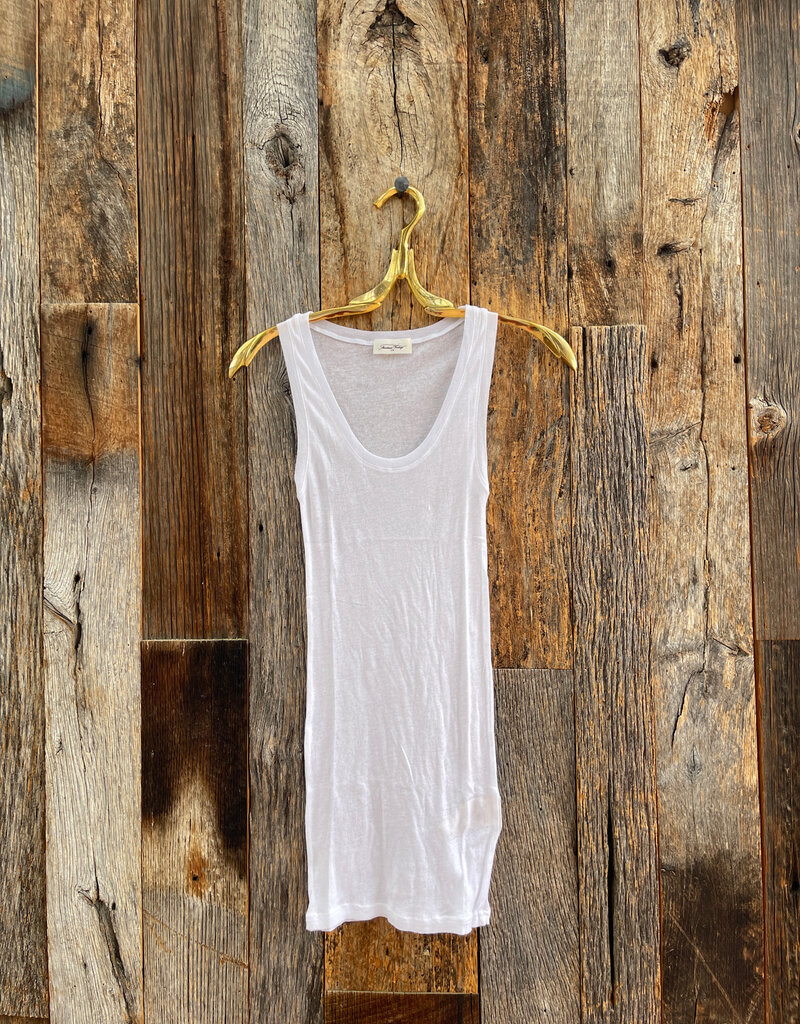 American Vintage American Vintage Massachusetts Tank Blanc MAS00H25