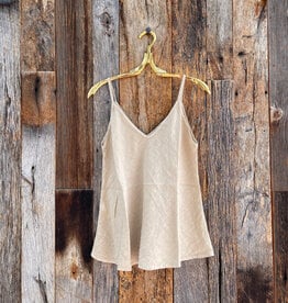Milio Milano Milio Milano Strap Linen Tank Beige