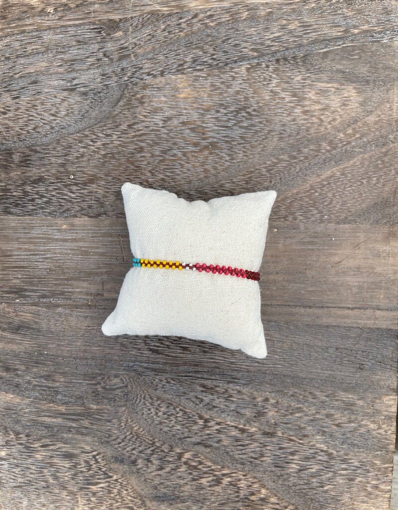 Minetta B-Patch Work Seed Beads w/ Silver Accent