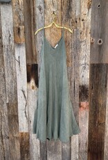 Milio Milano Milio Milano Italian Linen Maxi Slip Army Green