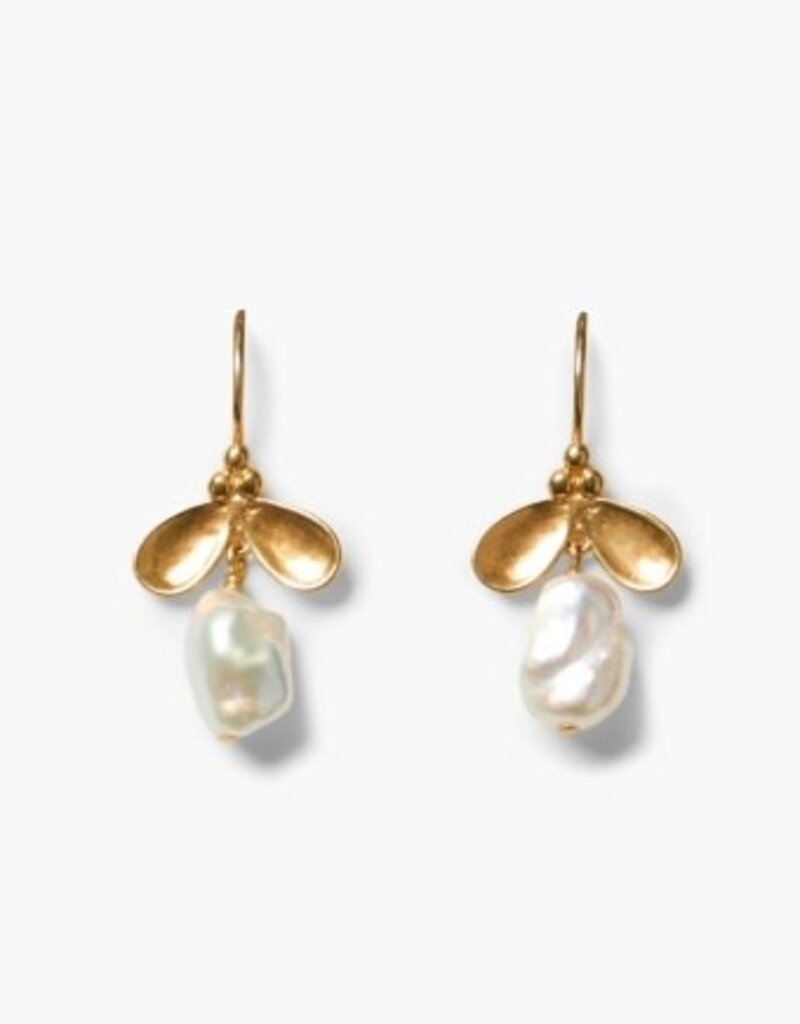 Chan Luu Chan Luu Petal Earrings White Pearl EG-5904