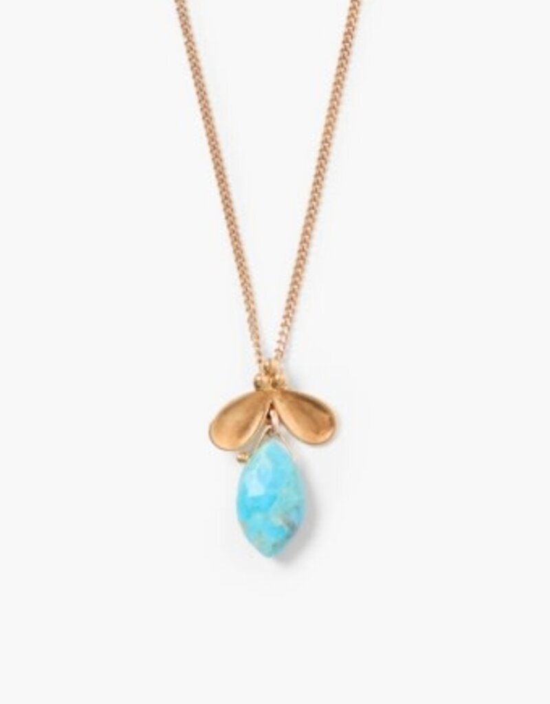 Chan Luu Chan Luu Petal Necklace Turquoise NG-15428