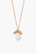 Chan Luu Chan Luu Petal Necklace White Pearl NG-15428