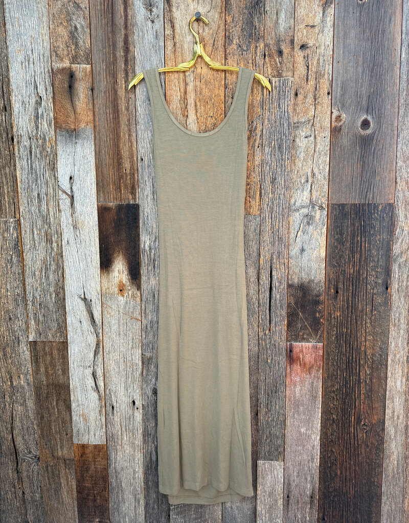 Stateside Stateside Rib Tank Dress Bay Leaf
