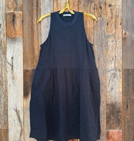 Stateside Stateside Gauze Sleeveless Swing Dress Navy