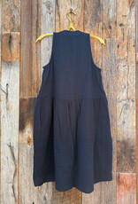 Stateside Stateside Gauze Sleeveless Swing Dress Navy