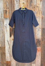 Stateside Stateside Voile Shirt Dress New Navy