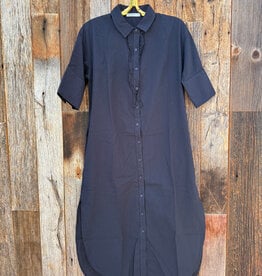 Stateside Stateside Voile Shirt Dress New Navy