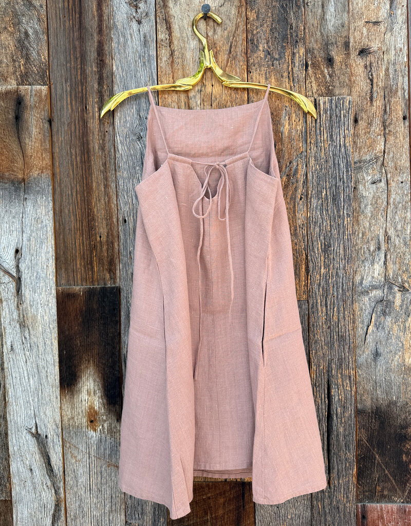 Isabella V Isabella V Flora French Linen Dress Rose Pink