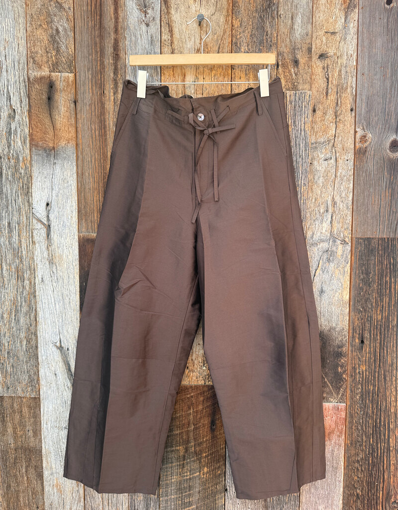 Chan Luu Chan Luu Techno Taffeta Barrel Pant Chocolate