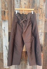 Chan Luu Chan Luu Techno Taffeta Barrel Pant Chocolate