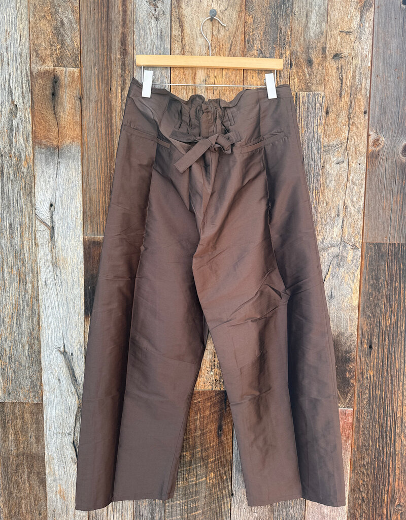 Chan Luu Chan Luu Techno Taffeta Barrel Pant Chocolate