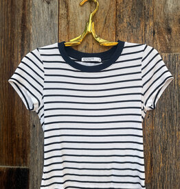 Stateside Stateside Rib Baby S/S Tee Black/White