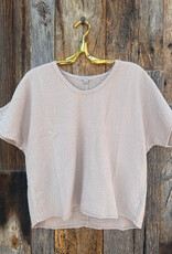 It Is Well S/S Gauze Top Sand Beige