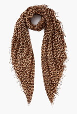 Chan Luu Chan Luu Cashmere and Silk Scarf Roasted Pecan Leopard