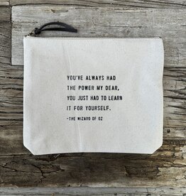 Sugarboo Sugarboo The Wizard Of Oz Canvas Zip Bag 8.5x7.5