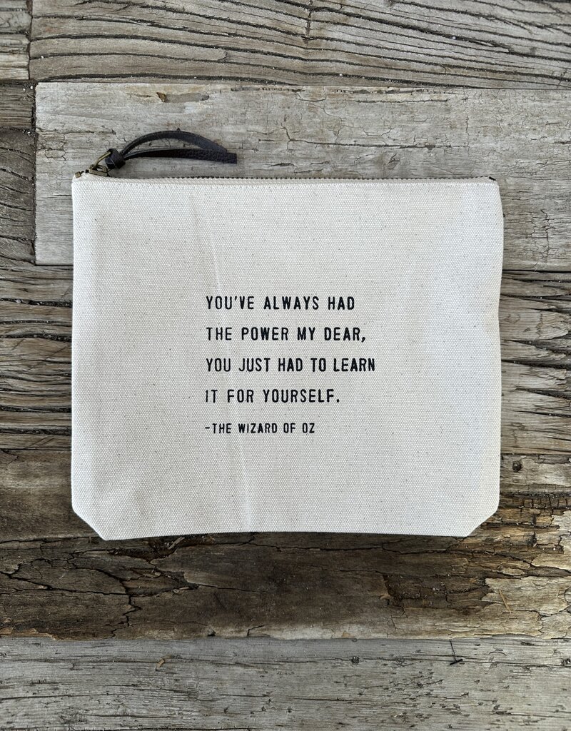 Sugarboo Sugarboo The Wizard Of Oz Canvas Zip Bag 8.5x7.5