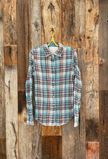 Cino Cino Azur Plaid Button Up 10306