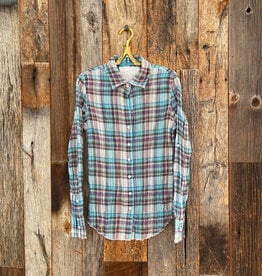 Cino Cino Azur Plaid Button Up 10306