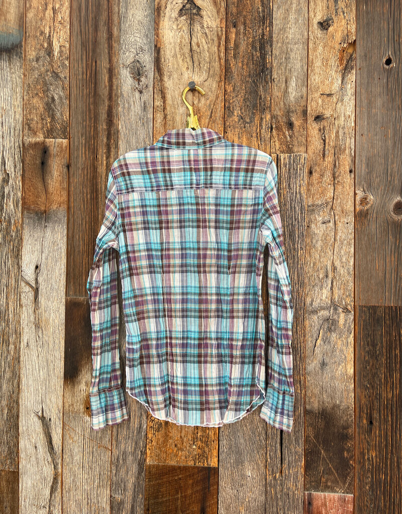 Cino Cino Azur Plaid Button Up 10306