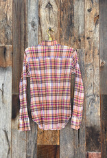 Cino Cino Vibrant Pink Plaid Button Up 10307