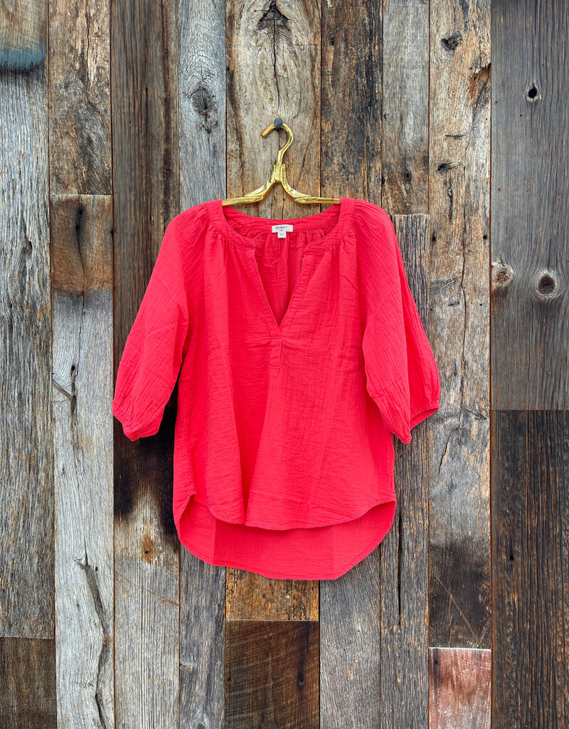 Dylan Dylan Jolie Blouse Poppy Red