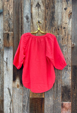 Dylan Dylan Jolie Blouse Poppy Red
