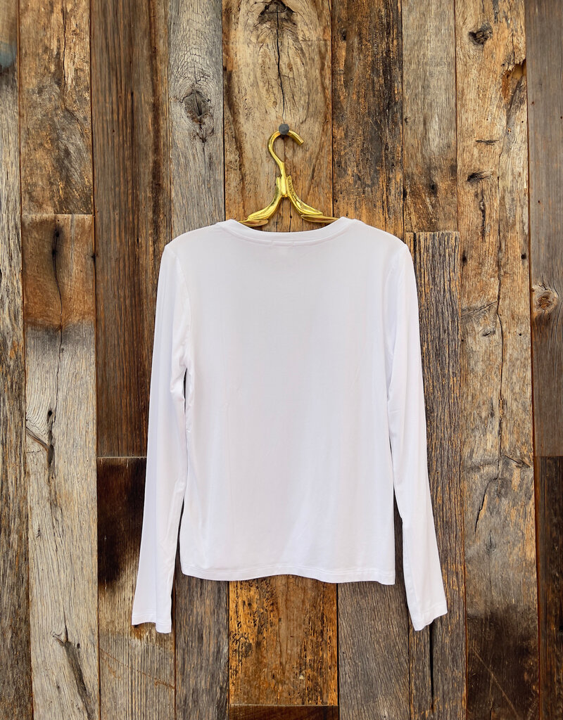 Dylan Dylan L/S Modern Tee White