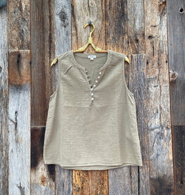Dylan Dylan Andi Sleeveless Top Moss