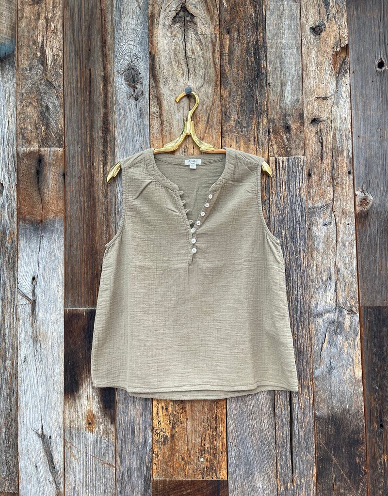 Dylan Dylan Andi Sleeveless Top Moss