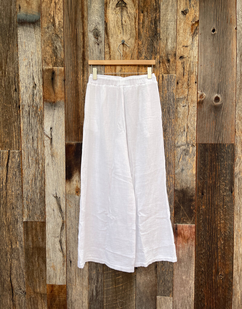 Sundry Wide Leg Pant White