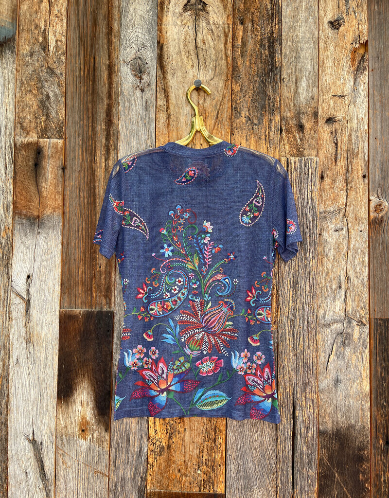 Johnny Was Johnny Was Eleanor Mesh Short Sleeve Tee - Carlie