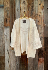 Johnny Was Johnny Was Biya Short Kimono Mojavi - Ecru
