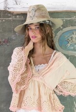Magnolia Pearl Magnolia Pearl Dear Liza Eyelet Blouse Top 1521 Kiss Molly