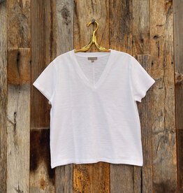 Lilla P Lilla P PA3123 Boyfriend V-Neck White