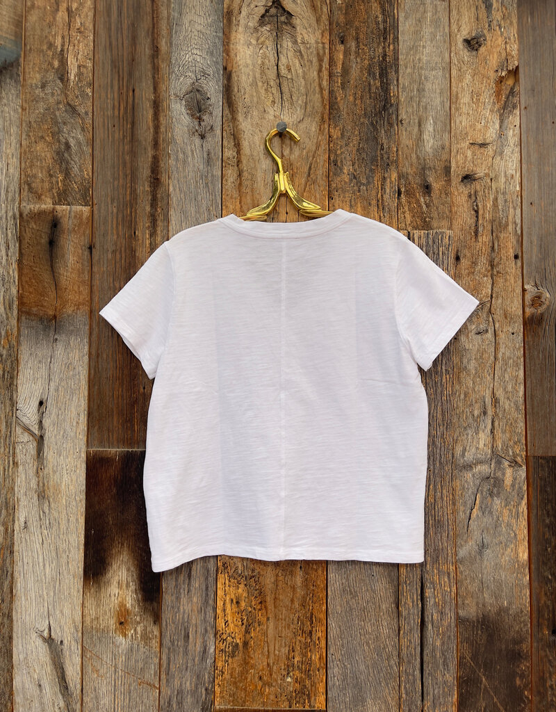 Lilla P Lilla P PA3123 Boyfriend V-Neck White