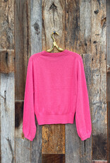 Lilla P Lilla P PA3034 Shirred Sleeve Sweater Calypso