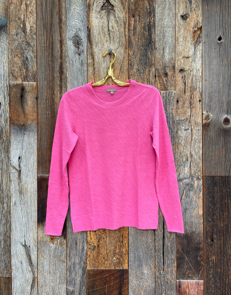 Lilla P Lilla P PA3125 L/S Bias Crewneck Rosebud