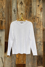 Lilla P Lilla P PA3125 L/S Bias Crewneck White