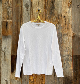 Lilla P Lilla P PA3125 L/S Bias Crewneck White