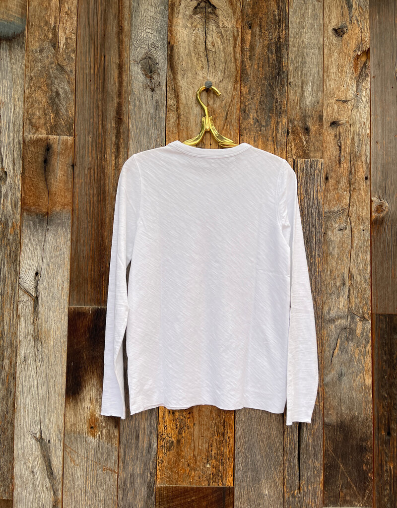 Lilla P Lilla P PA3125 L/S Bias Crewneck White