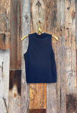 Perfect White Tee Phoebe Slub Jersey Tank Navy
