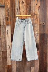 Mavi Siena Wide Leg High Rise Bleached Classic Blue Jeans